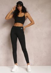 Czarne Legginsy z Gumką w Talii z Długimi Nogawkami Somys. Czarne legginsy damskie Renee, s, bez wzorów, z dzianiny. Za 24.99 zł.
