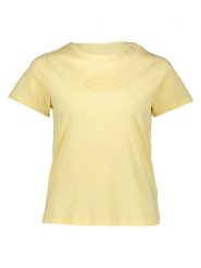 Pepe Jeans Koszulka w kolorze żółtym rozmiar: M. Żółte bluzki damskie Pepe Jeans, m, bez wzorów, z bawełny, bez kołnierzyka, bez ramiączek. Za 70.24 zł.