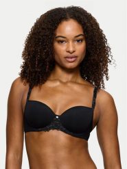 Triumph Biustonosz z fiszbiną Wild Azalea 10219858 Czarny. Czarne biustonosze Triumph, bez wzorów, z syntetyku. Za 189.99 zł.