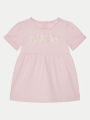 Guess Komplet bluzka i półśpiochy S5RG03 KAN04 Różowy. Czerwone bluzki i koszule dziewczęce Guess, z aplikacjami, z bawełny. Za 109.99 zł.