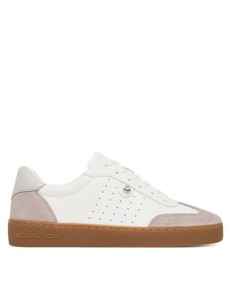 MICHAEL Michael Kors Sneakersy Scotty 43F4SCFS4L Biały. Białe obuwie sportowe damskie MICHAEL Michael Kors, ze skóry, bez zapięcia. Za 469.99 zł.