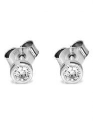 Vittoria Jewels Złote kolczyki-wkrętki z diamentami rozmiar: onesize. Szare kolczyki damskie Vittoria Jewels, z diamentem, złote. Za 1,348.99 zł.