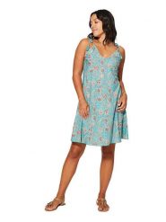 Ipanima Sukienka w kolorze beżowo-turkusowym rozmiar: 34-40. Brązowe sukienki damskie Ipanima, bez wzorów, bez ramiączek. Za 65.99 zł.