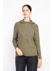 ASSUILI Sweter w kolorze khaki rozmiar: 40. Brązowe swetry klasyczne damskie Assuili, ze splotem, bez kołnierzyka. Za 152.45 zł.