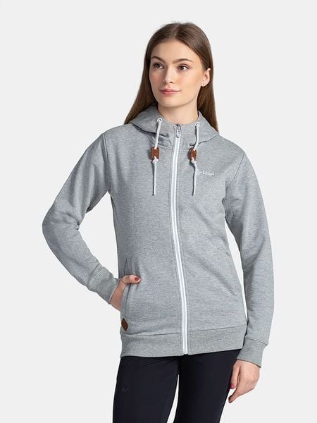 Kilpi Bluza "Bery" w kolorze szarym rozmiar: 36. Szare bluzy damskie Kilpi, z aplikacjami, z bawełny, bez kaptura. Za 184.02 zł.