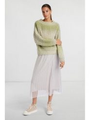 Rich & Royal Sweter w kolorze zielonym rozmiar: M. Zielone swetry klasyczne damskie Rich & Royal, m, ze splotem, bez kołnierzyka. Za 203.99 zł.