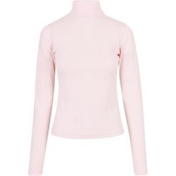 Damska bluza z długim rękawem z golfem z modalu Urban Classics. Czerwone golfy damskie Urban Classics, bez wzorów, bez ramiączek. Za 142.00 zł.