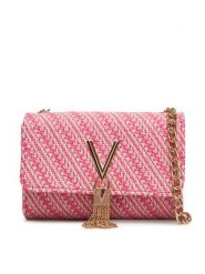 Valentino Torebka Divina Summer VBS9XI03S Różowy. Czerwone torebki wieczorowe damskie Valentino, bez wzorów, ze skóry, bez dodatków. Za 339.99 zł.