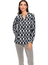 Heine Bluzka w kolorze czarnym rozmiar: 44. Czarne bluzki damskie Heine, bez wzorów, bez kołnierzyka, bez ramiączek. Za 56.66 zł.