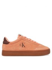 Calvin Klein Jeans Sneakersy Classic Cupsole Mix In YW0YW01767 Pomarańczowy. Brązowe obuwie sportowe damskie Calvin Klein Jeans, z jeansu, bez zapięcia. Za 309.99 zł.