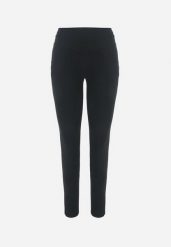 Czarne Spodnie Skinny z Napami Przy Biodrach Feliovena. Czarne rurki damskie Born2be, bez wzorów, z jeansu. Za 64.99 zł.