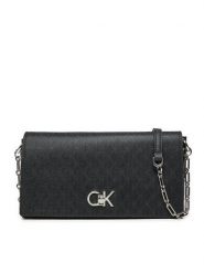 Calvin Klein Torebka Ck Convertible Mini Bag_Mono K60K613141 Czarny. Czarne listonoszki damskie Calvin Klein, bez wzorów, ze skóry, bez dodatków. Za 259.99 zł.