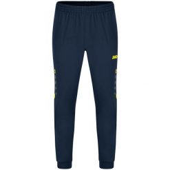 Damskie spodnie dresowe Jako polyester Challenge. Niebieskie spodnie dresowe damskie JAKO, bez wzorów, z dresówki. W wyprzedaży za 102.85 zł.