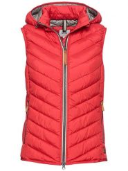 Camel Active Kamizelka pikowana w kolorze czerwonym rozmiar: 38. Czerwone kamizelki damskie Camel Active, bez wzorów, bez kaptura. Za 283.45 zł.