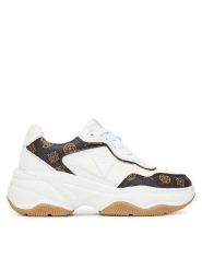 Guess Sneakersy 176007 Biały. Białe obuwie sportowe damskie Guess, ze skóry, bez zapięcia. Za 279.99 zł.