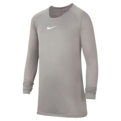 Koszulka Termoaktywna Juniorska Nike First Layer. Szare koszulki damskie Nike, bez wzorów, bez kołnierzyka, bez ramiączek. Za 97.90 zł.