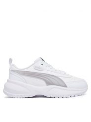 Puma Baleriny Cilia 2 Mode Metallic Glam 408272 02 Biały. Białe balerinki damskie Puma, bez wzorów, ze skóry. Za 299.99 zł.