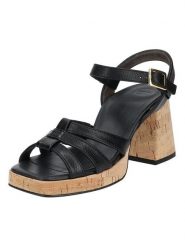Paul Green Skórzane sandały w kolorze czarnym rozmiar: 37,5. Czarne sandały damskie Paul Green, bez wzorów, ze skóry, z otwartym noskiem, bez obcasa, na koturnie, bez zapięcia. Za 234.38 zł.