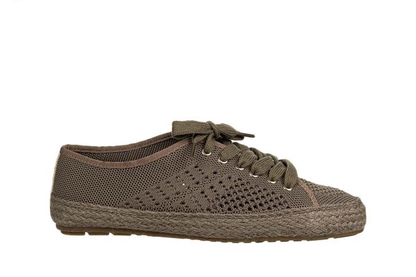 Espadryle Emu Agonis Mac Smoke 119194, Zielony, Materiał - 36. Zielone espadryle damskie EMU, bez wzorów, z bawełny, bez obcasa. W wyprzedaży za 224.10 zł.