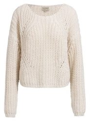 Herrlicher Sweter "Coviny" w kolorze kremowym rozmiar: M. Brązowe swetry klasyczne damskie Herrlicher, m, ze splotem, bez kołnierzyka. Za 233.87 zł.