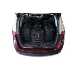Torby Do Bagażnika Renault Grand Scenic 2009-2013 4Szt Kjust. Czarne torby podróżne KJUST, bez wzorów. Za 1,332.00 zł.