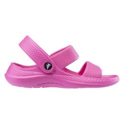 Sandały Martes Essentials Sand 92800598424 różowe. Czerwone sandały damskie bez wzorów, bez obcasa, bez zapięcia. Za 80.59 zł.