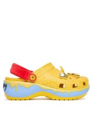 Crocs Klapki Disney Winnie The Pooh Classic Platform Clog 211092 Żółty. Żółte klapki damskie Crocs, bez wzorów, z tworzywa sztucznego, bez obcasa, bez zapięcia. Za 229.99 zł.