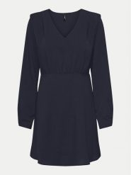 ONLY Sukienka codzienna Nova 15331918 Granatowy Regular Fit. Niebieskie sukienki damskie Only, bez wzorów, z wiskozy, bez ramiączek. Za 79.99 zł.