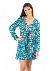 Isla Bonita by SIGRIS Sukienka w kolorze niebieskim rozmiar: XL. Niebieskie sukienki damskie Isla Bonita by SIGRIS, bez wzorów, z wiskozy, bez ramiączek. Za 127.65 zł.
