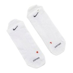 Skarpety Unisex Dla Dorosłych LTWT DriFIT (zestaw 2 Sztuk). Białe skarpetki damskie Nike, bez wzorów. Za 131.99 zł.
