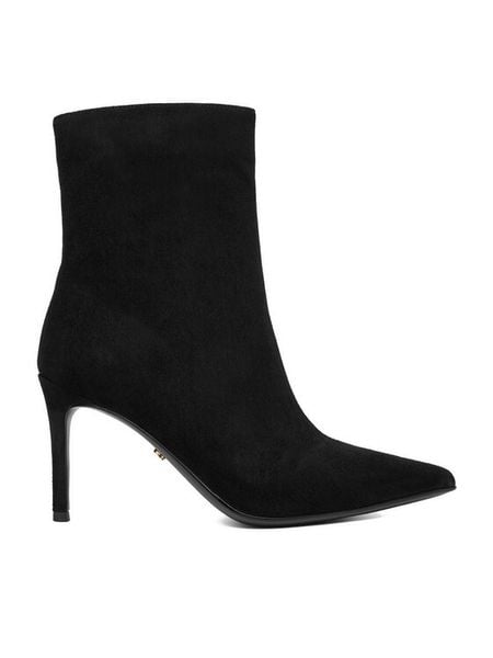 Gino Rossi Botki EO-LIDO-GLC6306-6320-4 Czarny. Czarne botki damskie Gino Rossi, ze skóry, bez obcasa, na szpilce, bez zapięcia. Za 339.99 zł.