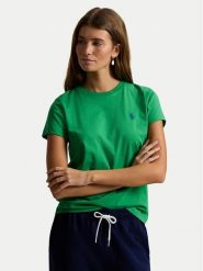 Polo Ralph Lauren T-Shirt 211B14605016 Zielony Classic Fit. Zielone t-shirty damskie Polo Ralph Lauren, s, bez wzorów, z bawełny, bez kołnierzyka. Za 379.99 zł.