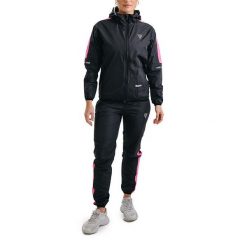 Kombinezon do pocenia dla kobiet na odchudzanie RDX H1. Czerwone kombinezony damskie RDX SPORTS, m, bez wzorów, z materiału, eleganckie, bez kołnierzyka, bez ramiączek. Za 269.99 zł.
