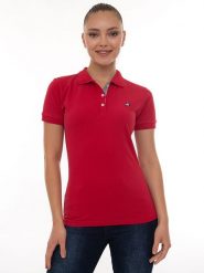 SIR RAYMOND TAILOR Koszulka polo "Angie" w kolorze czerwonym rozmiar: M. Czerwone bluzki damskie Sir Raymond Tailor, m, bez wzorów, z bawełny, bez kołnierzyka, bez ramiączek. Za 144.92 zł.