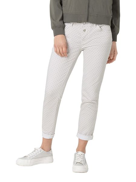 Timezone Spodnie w kolorze białym rozmiar: W28. Białe spodnie materiałowe damskie Timezone, bez wzorów, z materiału. Za 191.42 zł.