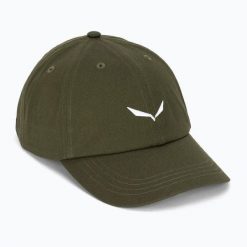 SALEWA Czapka z daszkiem Eagle Logo CAP dark olive. Czerwone czapki z daszkiem damskie Salewa, bez wzorów, z bawełny. Za 224.00 zł.
