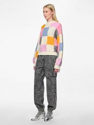 Pieces Sweter w kolorze kremowym rozmiar: S. Brązowe swetry klasyczne damskie Pieces, s, z wełny, bez kołnierzyka. Za 118.56 zł.