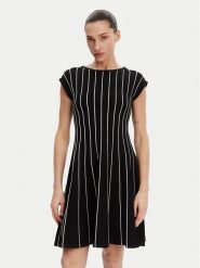 DKNY Sukienka codzienna DD4J8E21 Czarny Regular Fit. Czarne sukienki damskie DKNY, bez wzorów, z syntetyku, bez ramiączek. Za 429.99 zł.