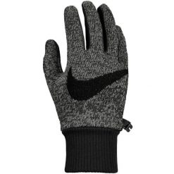 Rękawiczki Do Biegania DriFIT. Czarne rękawiczki damskie Nike, bez wzorów. Za 329.99 zł.