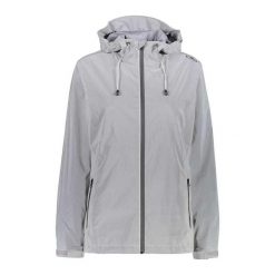 Kurtka przeciwdeszczowa damska z kapturem CMP. Szare kurtki damskie CMP, s, bez wzorów, z kapturem. Za 274.00 zł.