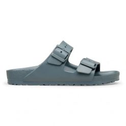 Birkenstock Arizona EVA Basalt Gray Klapki damskie. Szare klapki damskie Birkenstock, bez wzorów, bez obcasa, bez zapięcia. Za 219.99 zł.
