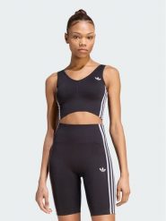 Adidas Biustonosz sportowy Essentials 3 Stripes Seamless Bralette KZ4109 Czarny. Czarne biustonosze sportowe damskie Adidas, bez wzorów, z syntetyku. Za 179.99 zł.