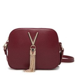 Torebka Valentino. Czerwone listonoszki damskie Valentino, bez wzorów, bez dodatków. Za 199.99 zł.