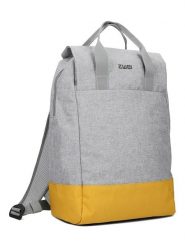 Zwei Plecak "Benno BE160" w kolorze szaro-żółtym - 30 x 42 x 17 cm rozmiar: onesize. Szare plecaki Zwei, bez wzorów, z materiału. Za 178.37 zł.