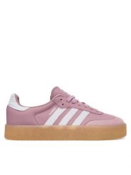 Adidas Sneakersy Sambae KI2150 Różowy. Czerwone obuwie sportowe damskie Adidas, ze skóry, bez zapięcia. Za 479.99 zł.