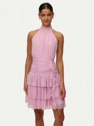 Vero Moda Sukienka koktajlowa Serena 10348178 Różowy Regular Fit. Czerwone sukienki damskie Vero Moda, bez wzorów, z syntetyku, wizytowe, bez ramiączek. Za 249.99 zł.