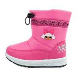 Leomil Buty śniegowce L.O.L. Surprise LL000088 różowe. Czerwone kozaki dziewczęce na zimę, bez wzorów, z materiału, bez obcasa, bez zapięcia. Za 292.10 zł.