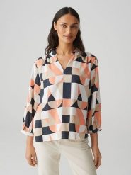 OPUS Bluzka ze wzorem rozmiar: 34. Bluzki damskie Opus, bez wzorów, bez kołnierzyka, bez ramiączek. Za 143.99 zł.