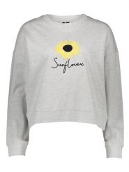 Vero Moda Bluza w kolorze szarym rozmiar: XS. Szare bluzy damskie Vero Moda, xs, bez wzorów, z bawełny, bez kaptura. Za 65.54 zł.