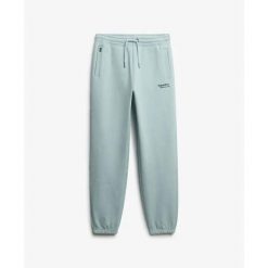 Spodnie damskie Superdry Essential. Niebieskie spodnie dresowe damskie Superdry, bez wzorów. Za 288.40 zł.